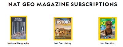 Subscription to National Geographic Magazine