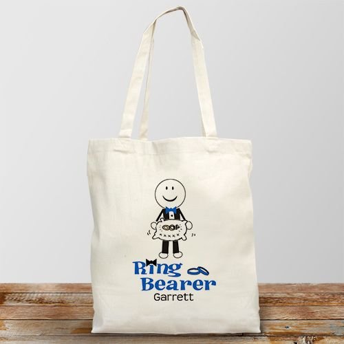 Personalized Ring Bearer Tote Bag