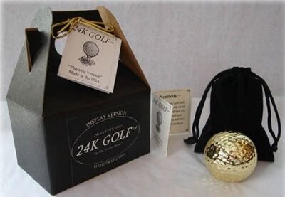 Gold Tone Golf Ball