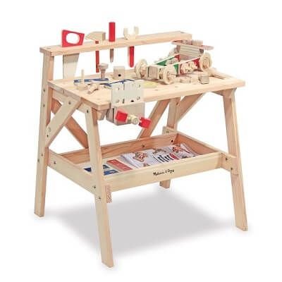 Melissa & Doug Wooden Project Solid Wood Workbench