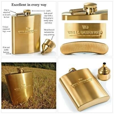 Personalized Top Quality Shot Flask Set