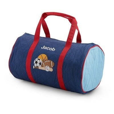 Personalized Sports Quilted Duffle Bag