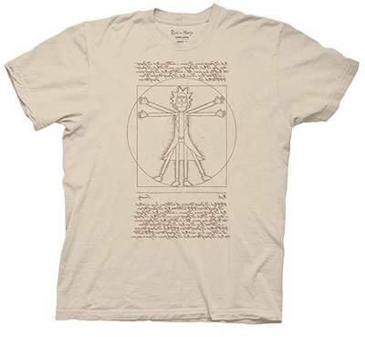 Vitruvian Rick T-shirt