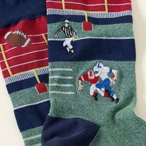 Football Embroidered Socks
