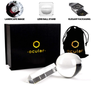 Lens Ball in Clear Glass Set