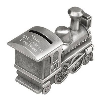 Personalized Train Piggy Bank