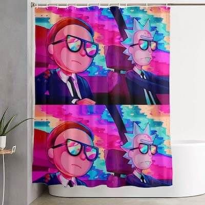 Rick and Morty Shower Curtain